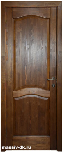 Дверь из массива сосна Лео ПГ античный орех