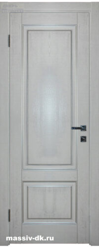 Двери из массива дуба Арина белое серебро